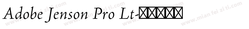 Adobe Jenson Pro Lt字体转换